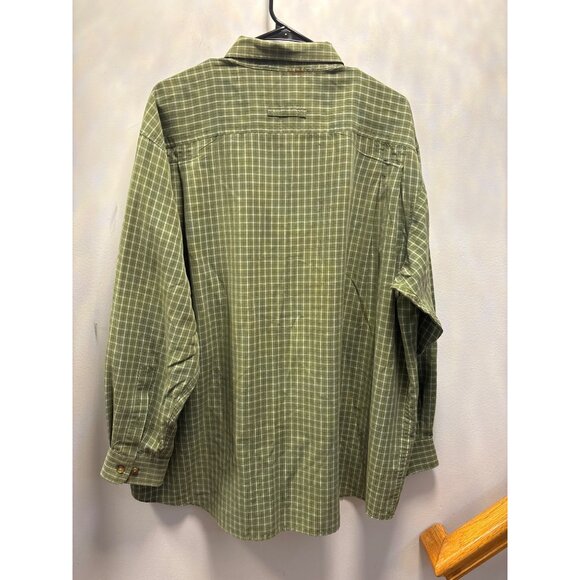 Orvis Mens Green Plaid Button-Down Shirt XL Polynosic/Polyester Made In China - Picture 7 of 9